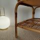 Vintage rattan coffee table from the 70s - organic lines, Riviera spirit.