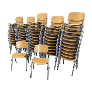 lot de 54 chaises d’école - scandinave