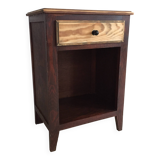 Vintage compass leg bedside cabinet