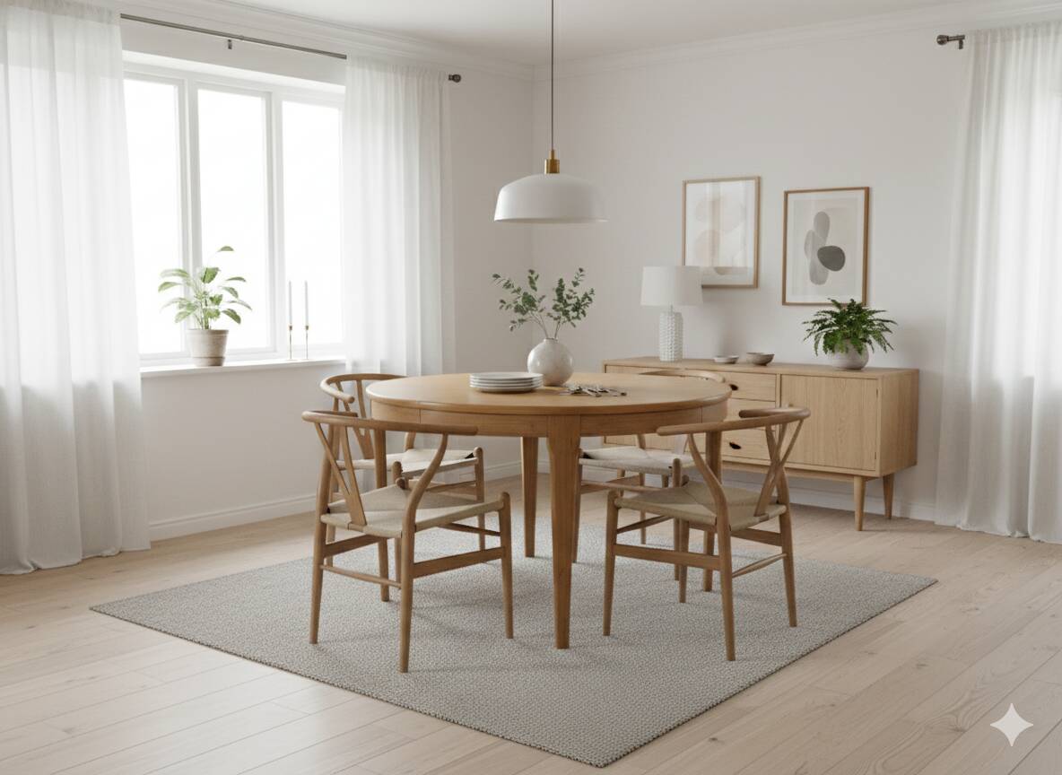 Scandinavian extendable teak table from the 1960s.