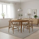 Scandinavian extendable teak table from the 1960s.