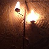 60's teak wall light from Maison Lunel