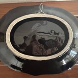 Vallauris wall decoration in polychrome ceramic, marine decor 1960.