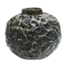 Vase boule en céramique émaillée de coulures  La Charentaise