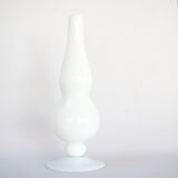 Vase haut opaline blanche
