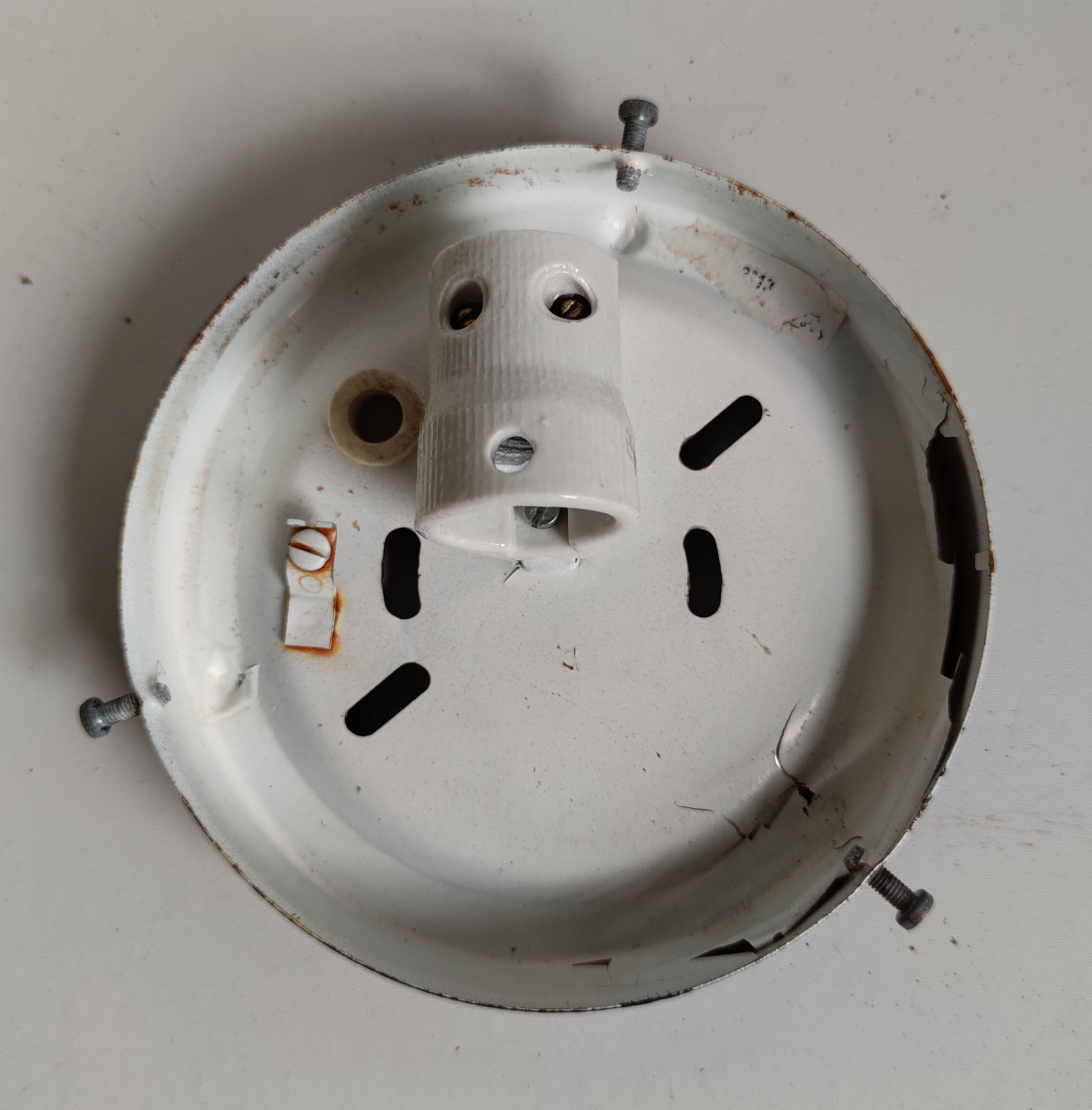 Flower-shaped glass ceiling lamp