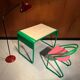 Bureau et sa chaise vintage vers 1980