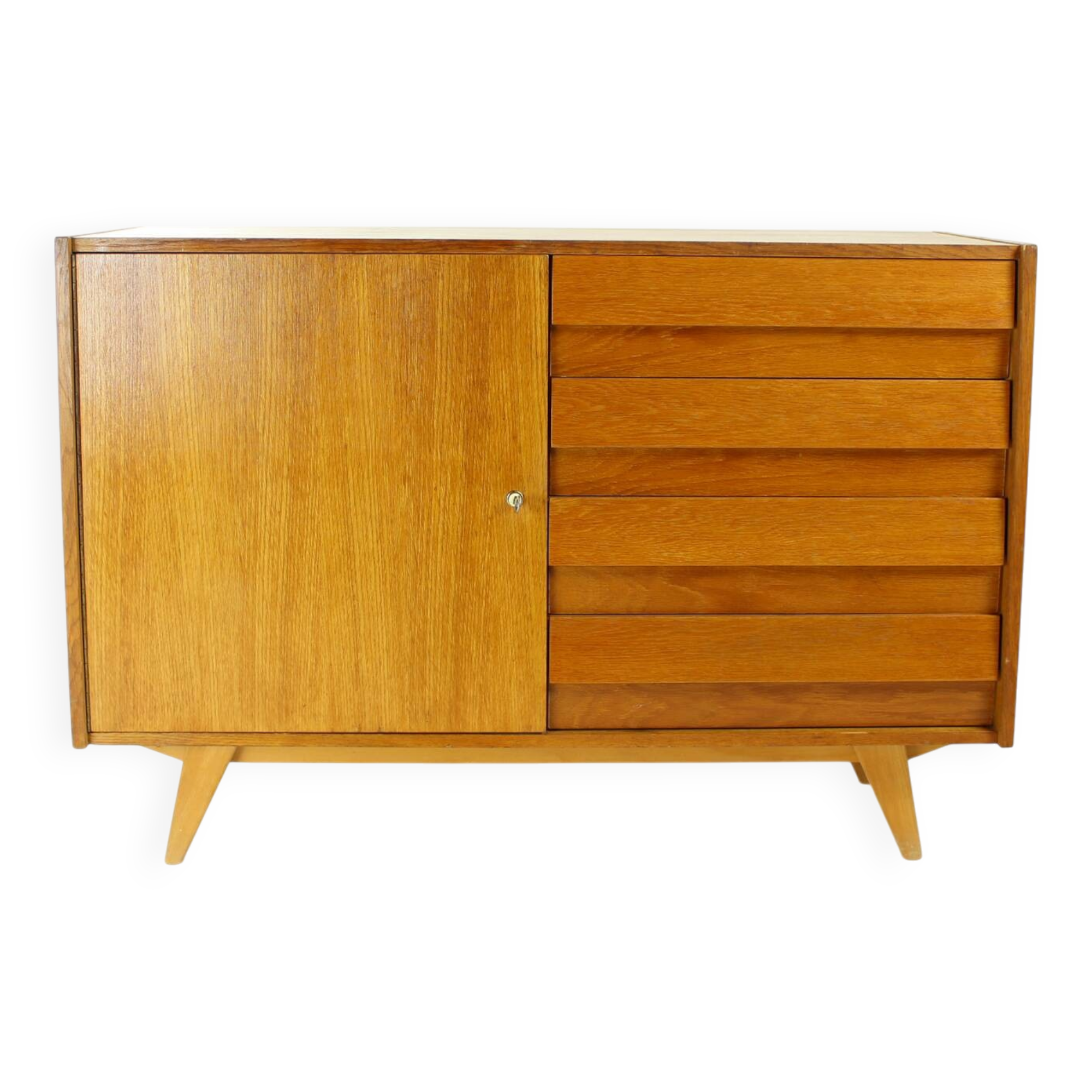 Tall Sideboard U 459 By Jiri Jiroutek For Interier Praha, 1960s
