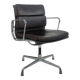 Eames brown leather EA 208 Soft Pad Group chair made by Vitra for Herman Miller