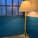 Lampadaire en rotin circa 1950