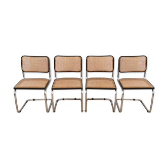 Lot of 4 chairs B32 Marcel Breuer
