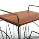 Mid Century Danish Side Table with Magazine Rack