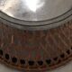Vintage metal and wicker basket