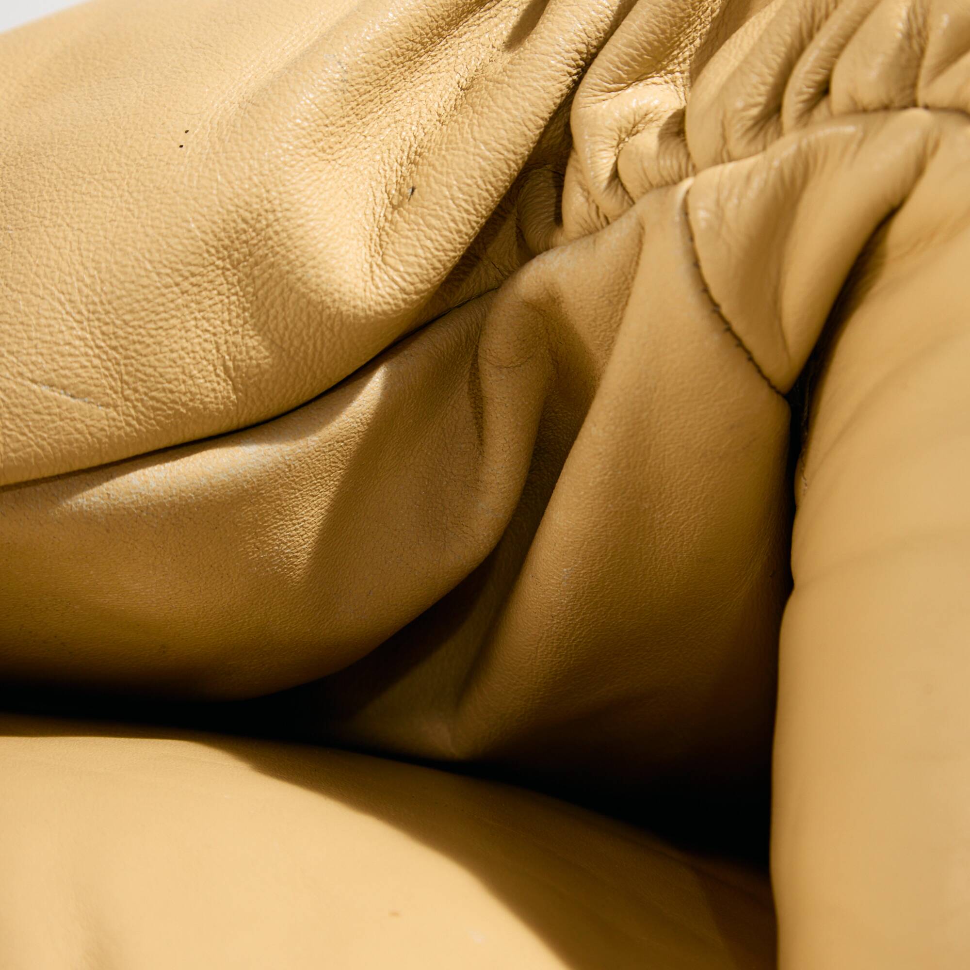 Maralunga leather set by Vico Magistretti for Cassina, Set of 3