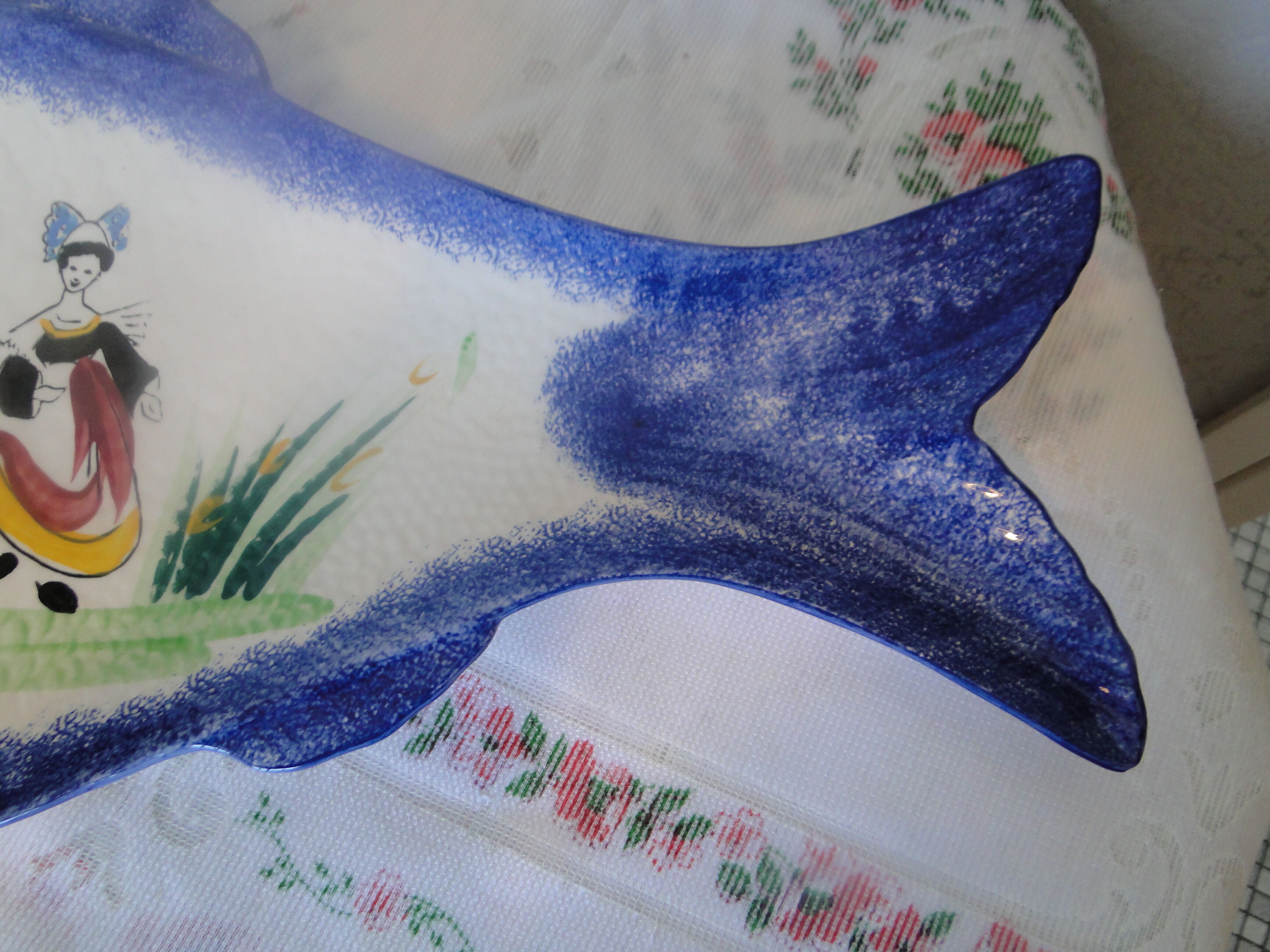 Ceramic fish dish mbfa pornic model cancale