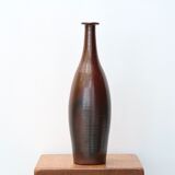 Vase bouteille en grès, années 70