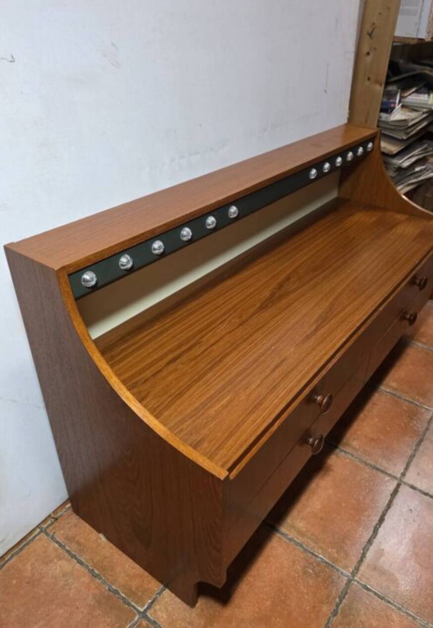 Scandinavian teak chest of drawers from the 1960s.