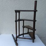 English library ladder mahogany