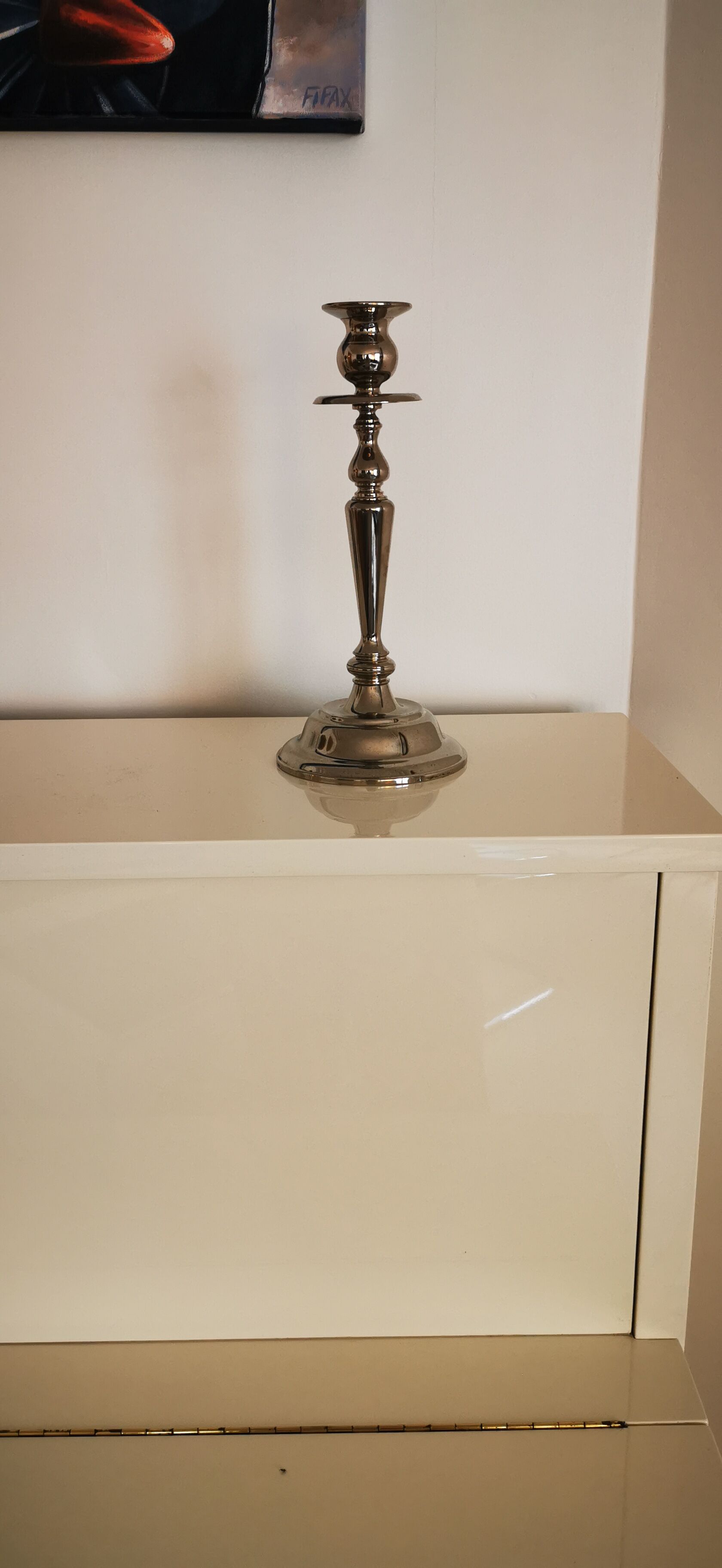 Bougeoir ancien en argent