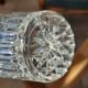 Vintage hand-cut Bohemian crystal vase