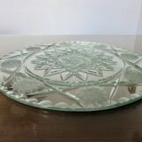 Old large beveled and chiseled mirror, art deco, 40s 50s