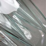 Two vases handkerchiefs Guzzini plexiglass lucite design 70s