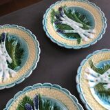 6 asparagus plates in slip