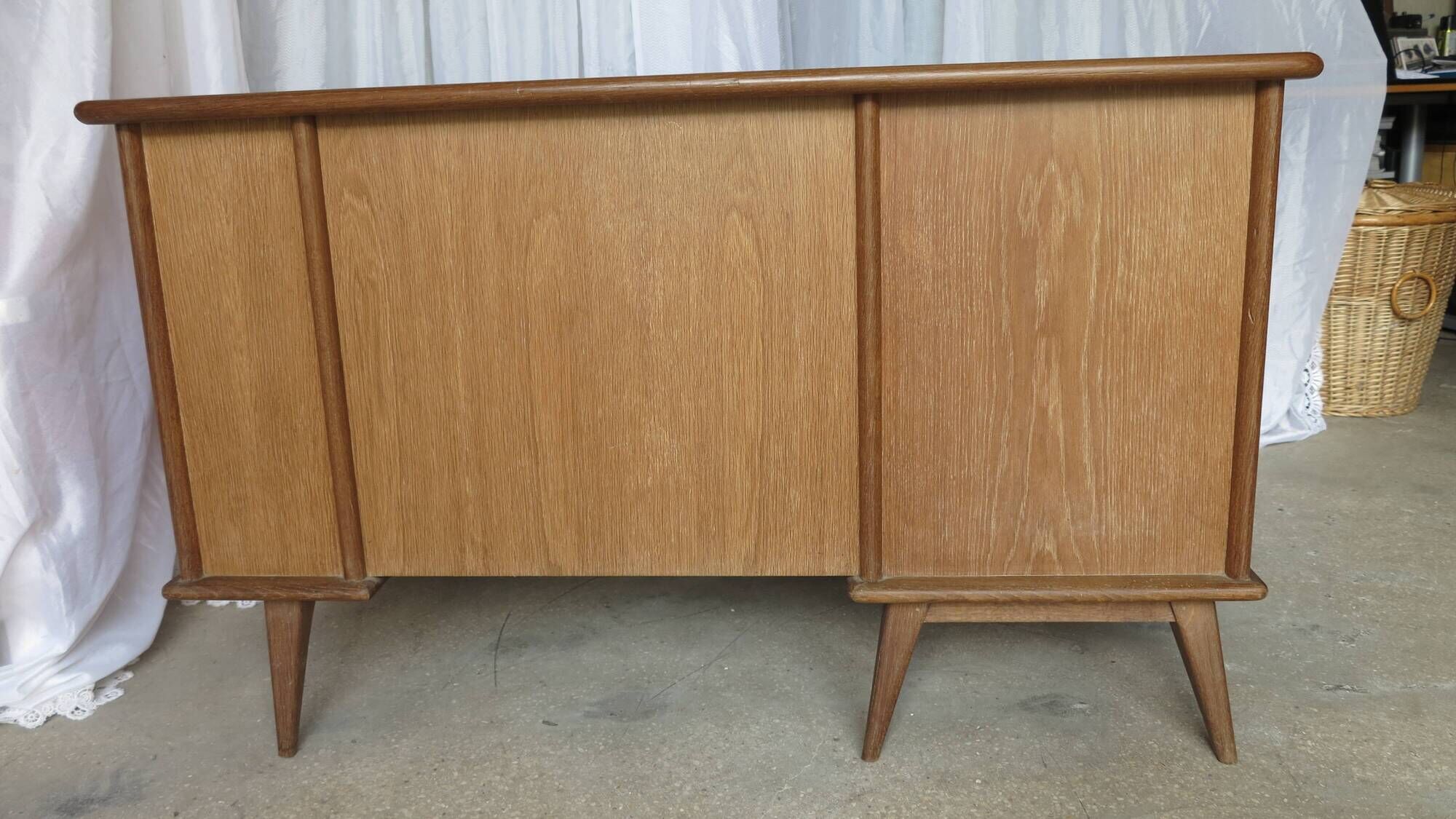 Minister's desk 1960s light oak