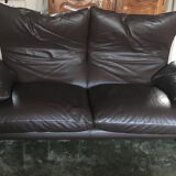 Luxury leather sofa 2 places