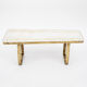 Mosaic & brass coffee table by Berthold Muller
