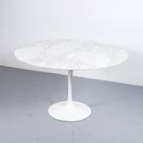 EERO SAARINEN MARBLE DINING TABLE 1970s KNOLL INTERNATIONAL MANUFACTURER