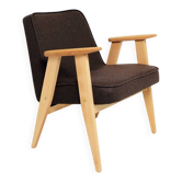 Fauteuil Scandinavian chocolat laine design by Chierowski