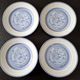 Limoges porcelain for Hermès, Paris - Set of 4 flat plates - Les Pivoines