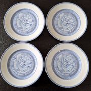 Limoges porcelain for Hermès, Paris - Set of 4 flat plates - Les Pivoines