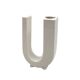 Space age U letter shaped solifleur vase, Marcel Radureau France 1970
