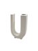 Space age U letter shaped solifleur vase, Marcel Radureau France 1970