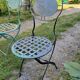 Chaises pliantes de jardin en fer forgé