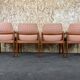 Teak dining chairs model 23 by Henning Kjaernulf for Korup Stolefabric