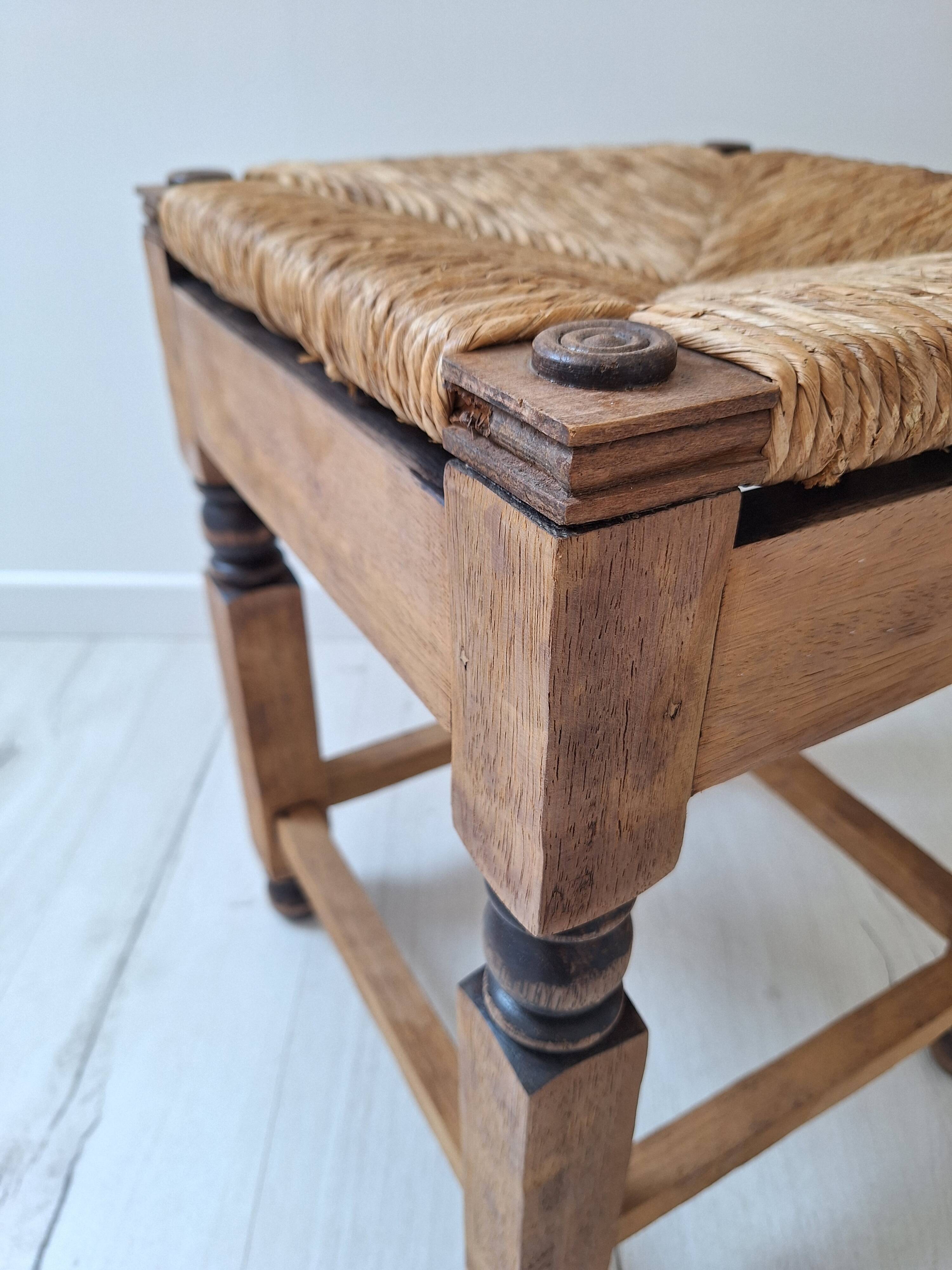 Vintage oak stool