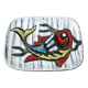 Small Vintage Ceramic Hand Painted Fish Serving Presentation Dish