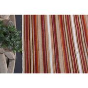 Vintage Turkish Hand-Knotted Wool Cotton Red Kilim Rug 145x236