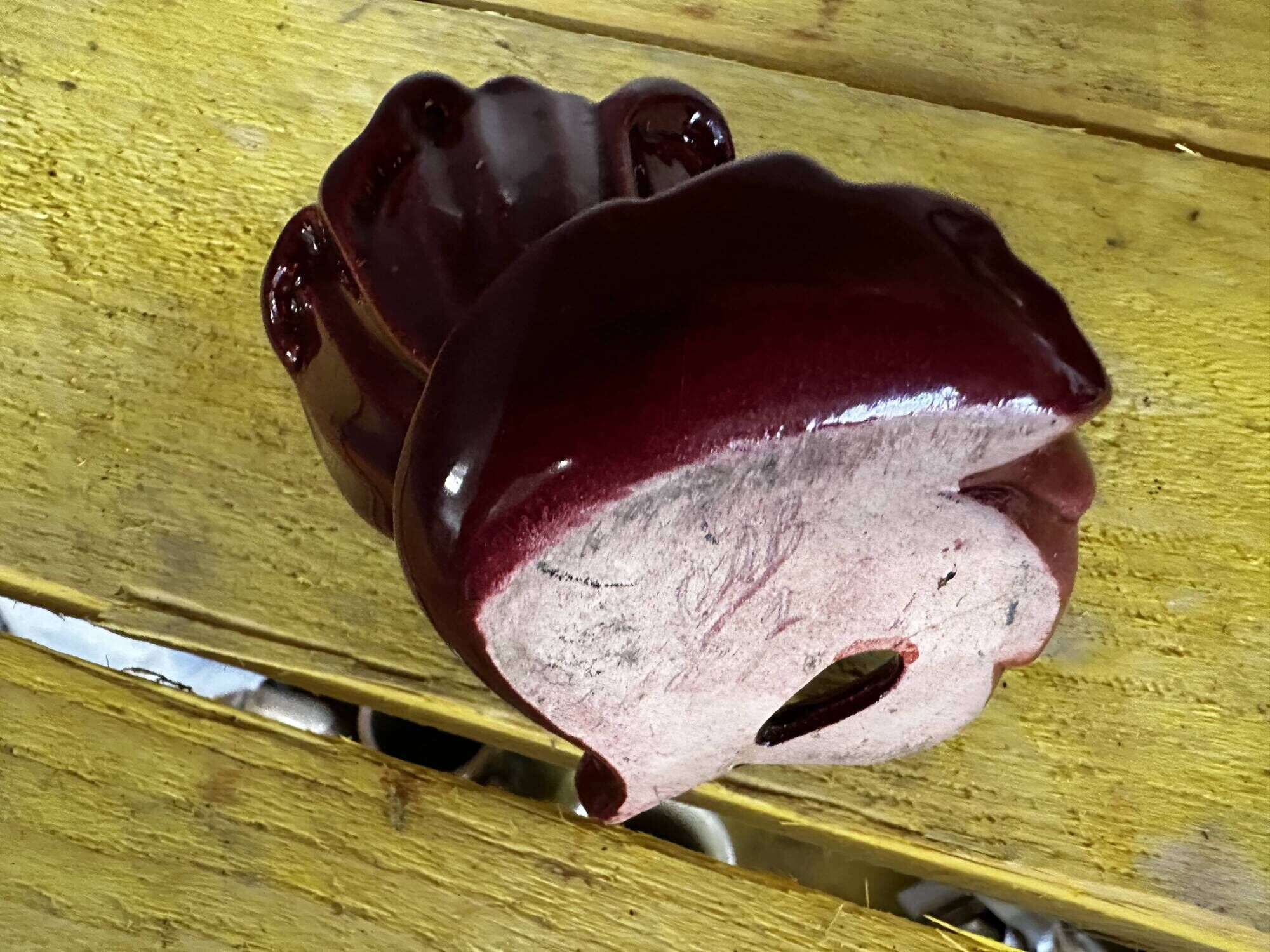 Ceramic Candle Holder Vallauris 1950s signed CAB