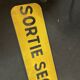 Panneau signalisation sortie secours