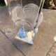 LALIQUE Vase France "Floréal" Satin and Clear Crystal — Signed