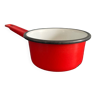 Small red enameled sheet pan
