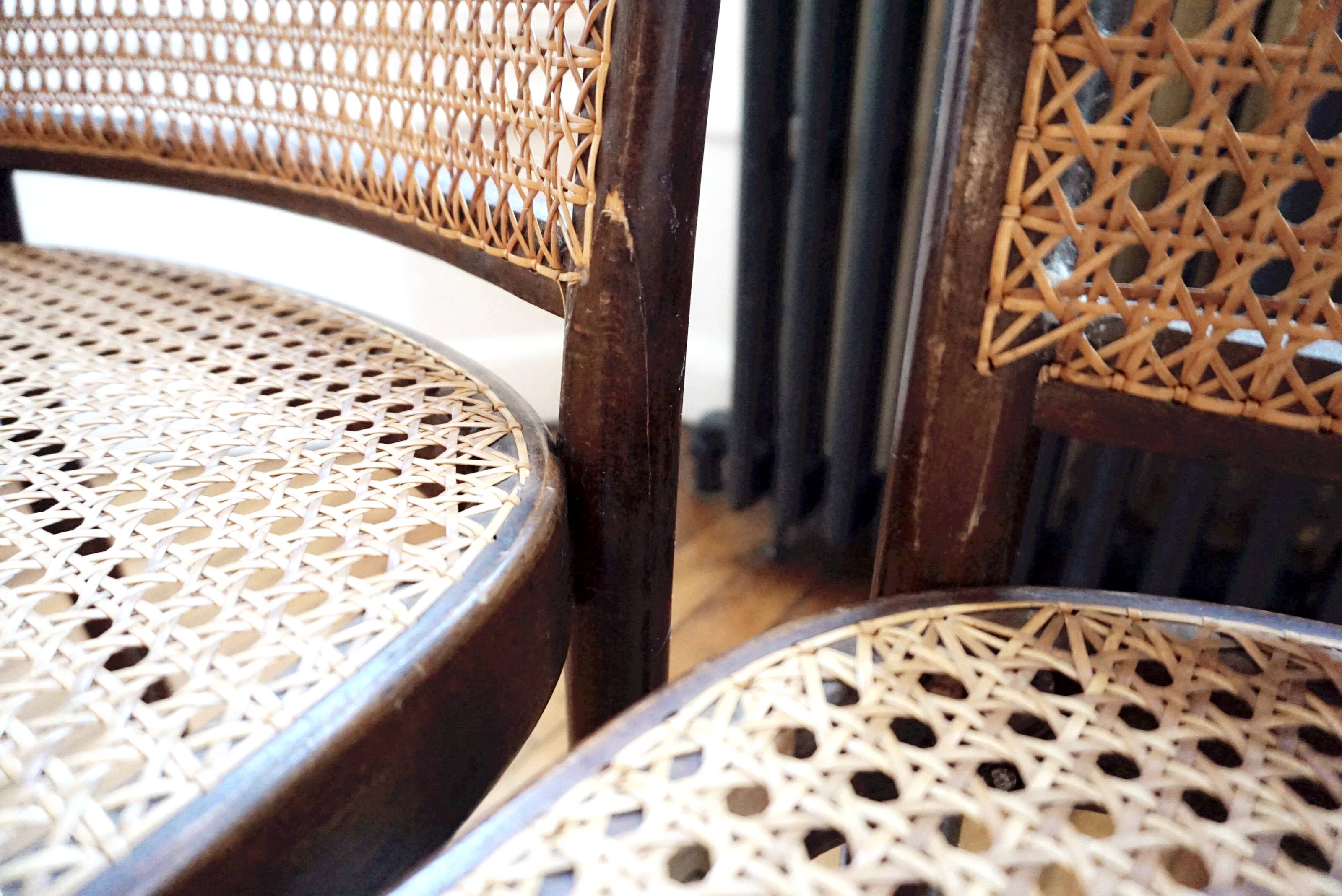 Set of 4 chairs Thonet model Prague 811