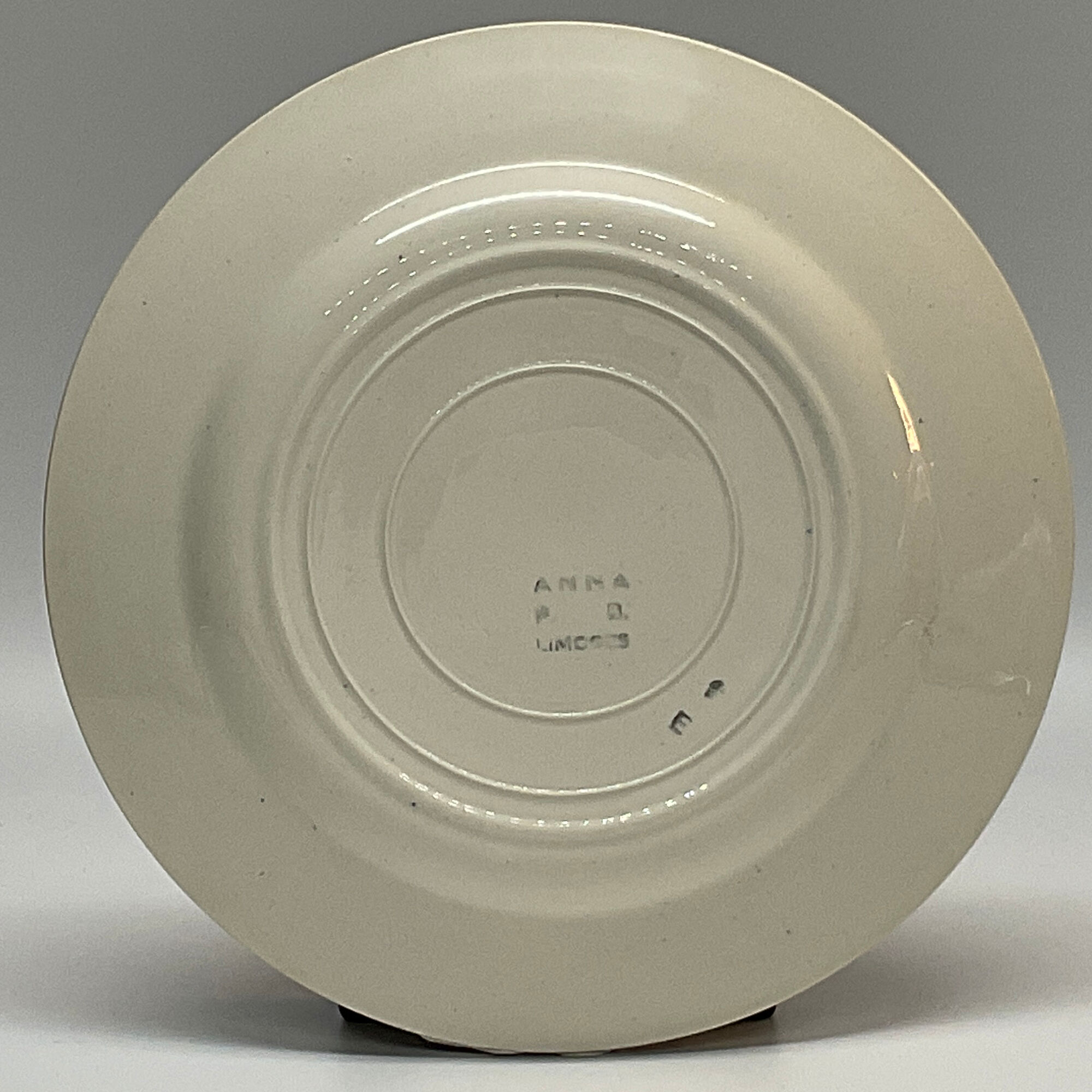 Set of 6 plates earthenware "P.B. Rochechouart -Limoges- Model Anna"