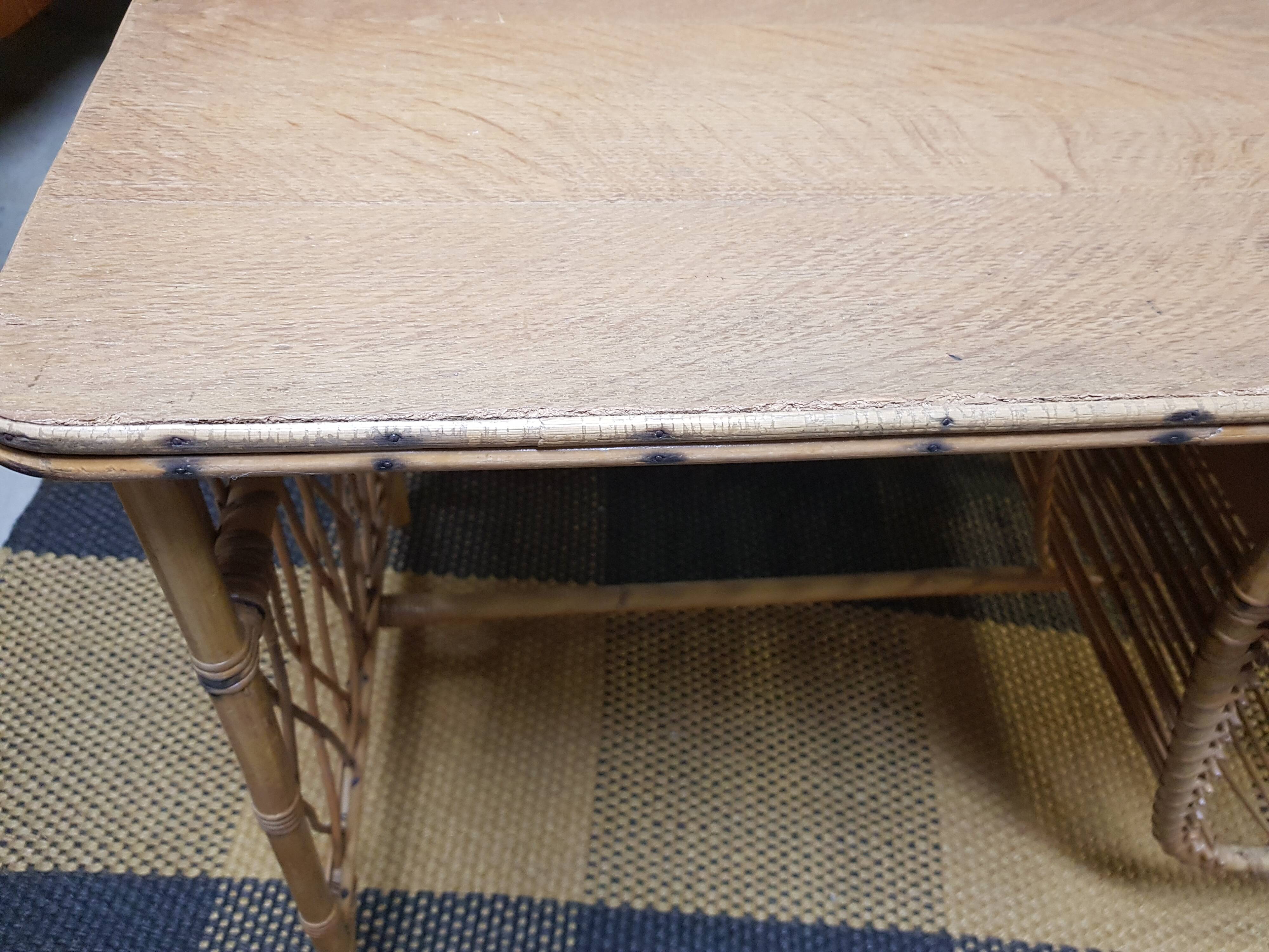 Vintage rattan desk