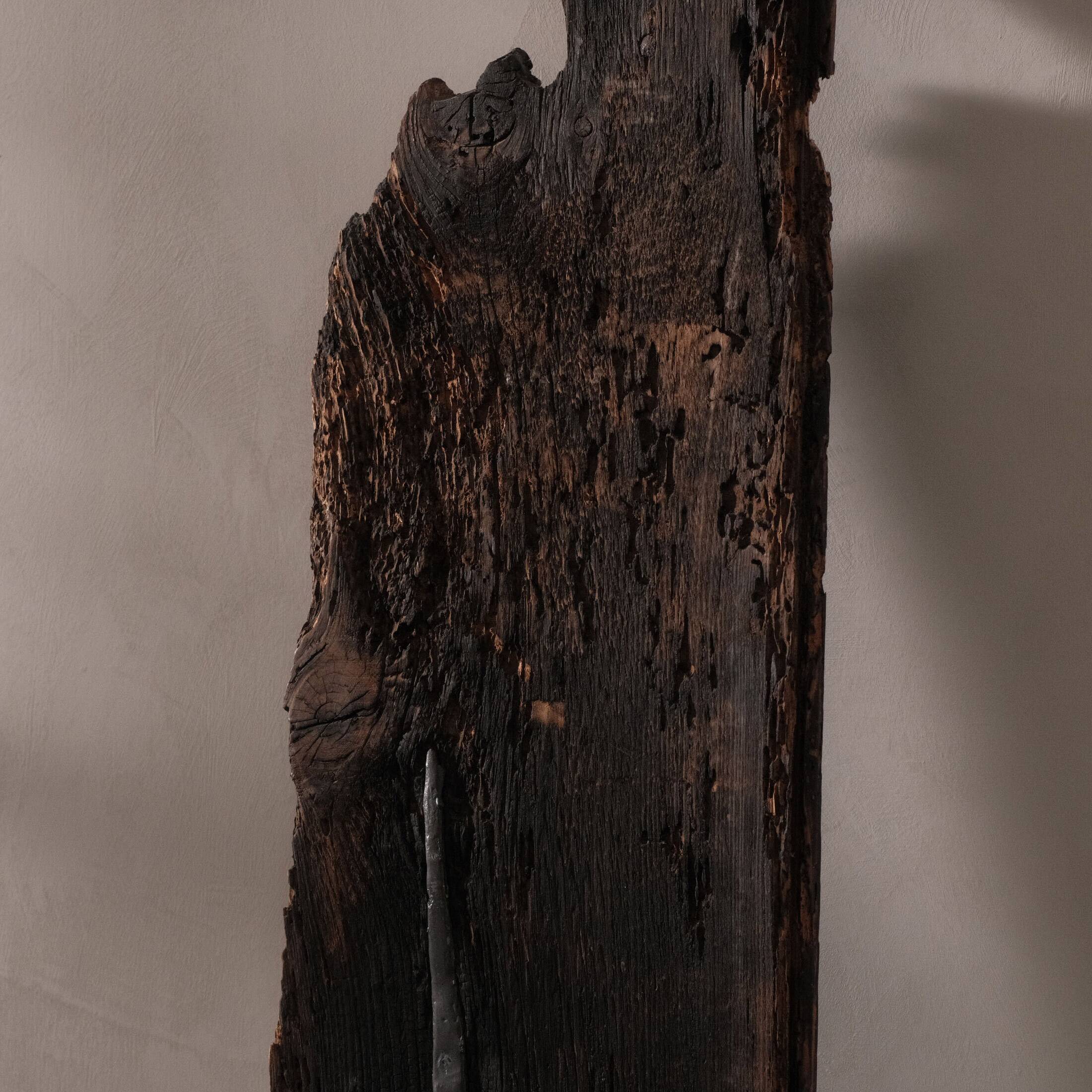 Sculpture in wood and lead