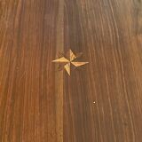 Walnut desk marquetry